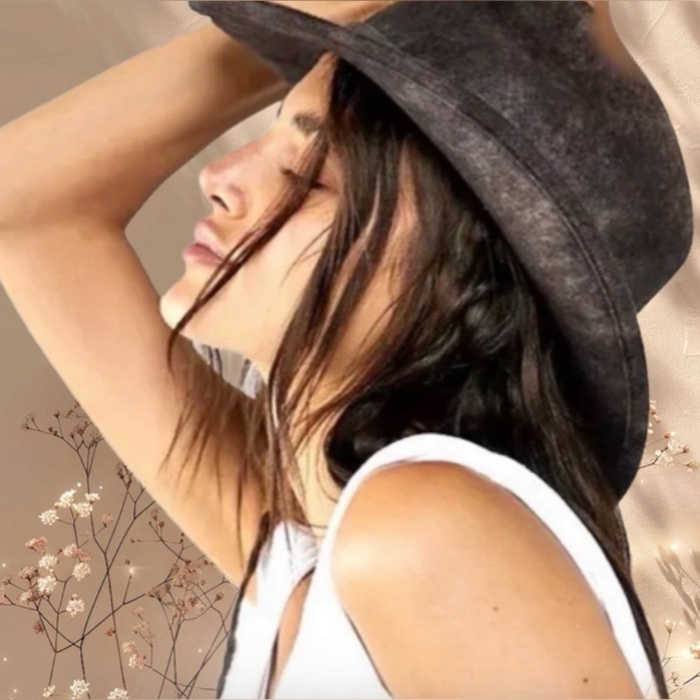 Free People Mossant Paris Dusted Trail Blazer Cowboy Hat- NWT ! 🤠🔥